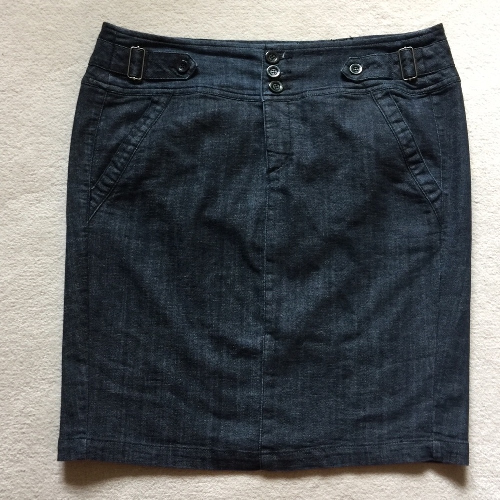 Maurices Dark Denim Pencil Skirt